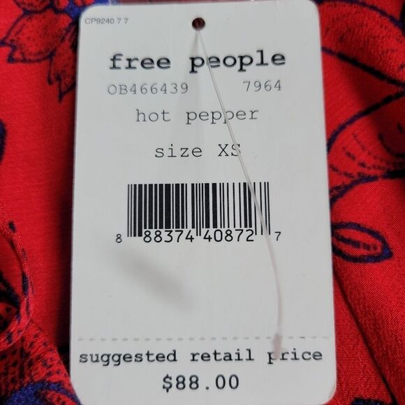 FREE PEOPLE Scarf Print Tank Size XSMALL - Picture 13 of 14
